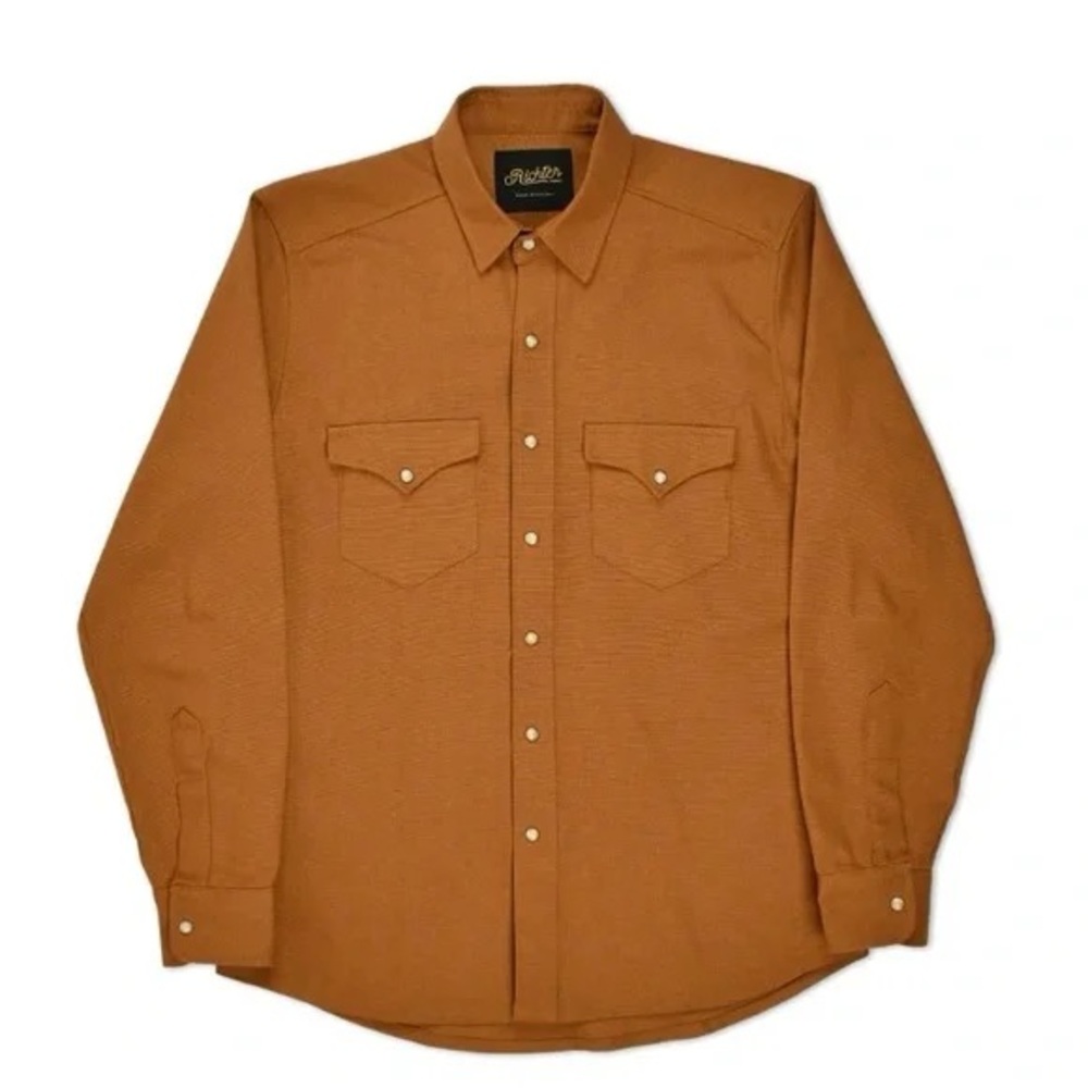 Richter Goods Double Gauze, Triple Washed Weekday Western Shirt - XL